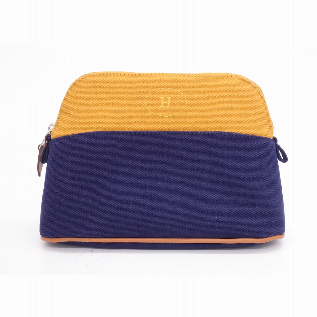 H5839 | [新品]エルメス ボリードポーチ ミニ オークル/ブルー