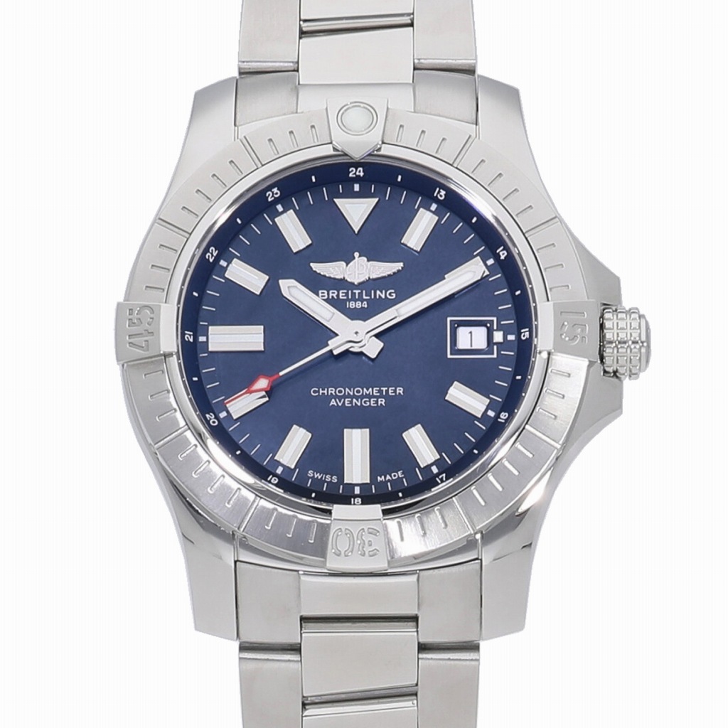 [中古]ブライトリング アベンジャー オートマティック43 ジャパンエディション ブラック マザーオブパール A173184A1B1A1 メンズ