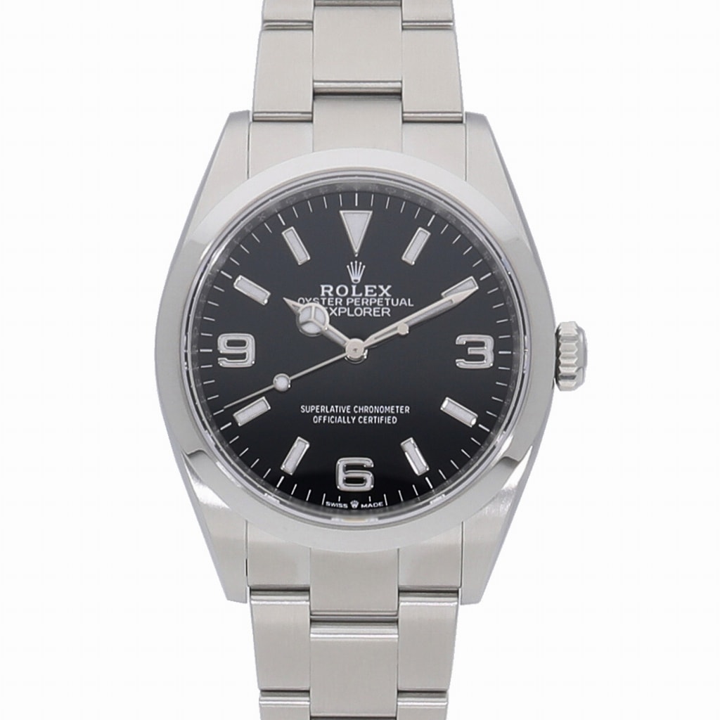 [中古]ロレックス エクスプローラー I ブラック 124270 ランダム メンズ