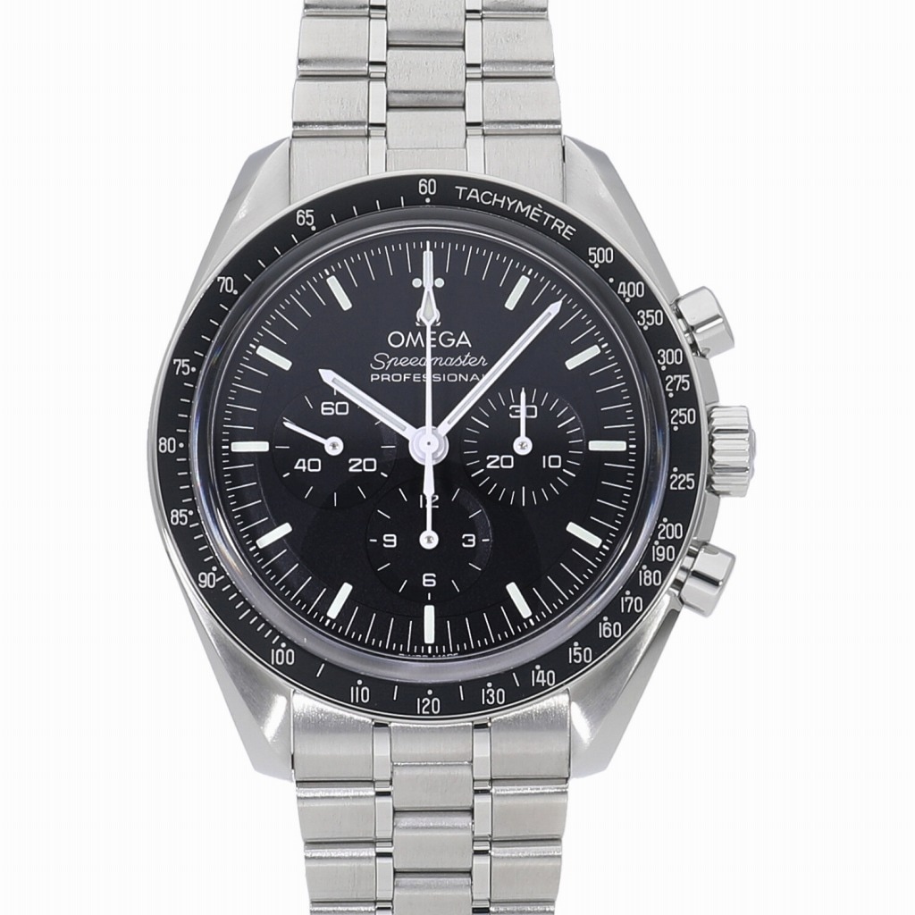 [未使用]オメガ スピードマスター ムーンウォッチ プロフェッショナル コーアクシャル マスター クロノメーター クロノグラフ ブラック 310.30.42.50.01.002 メンズ