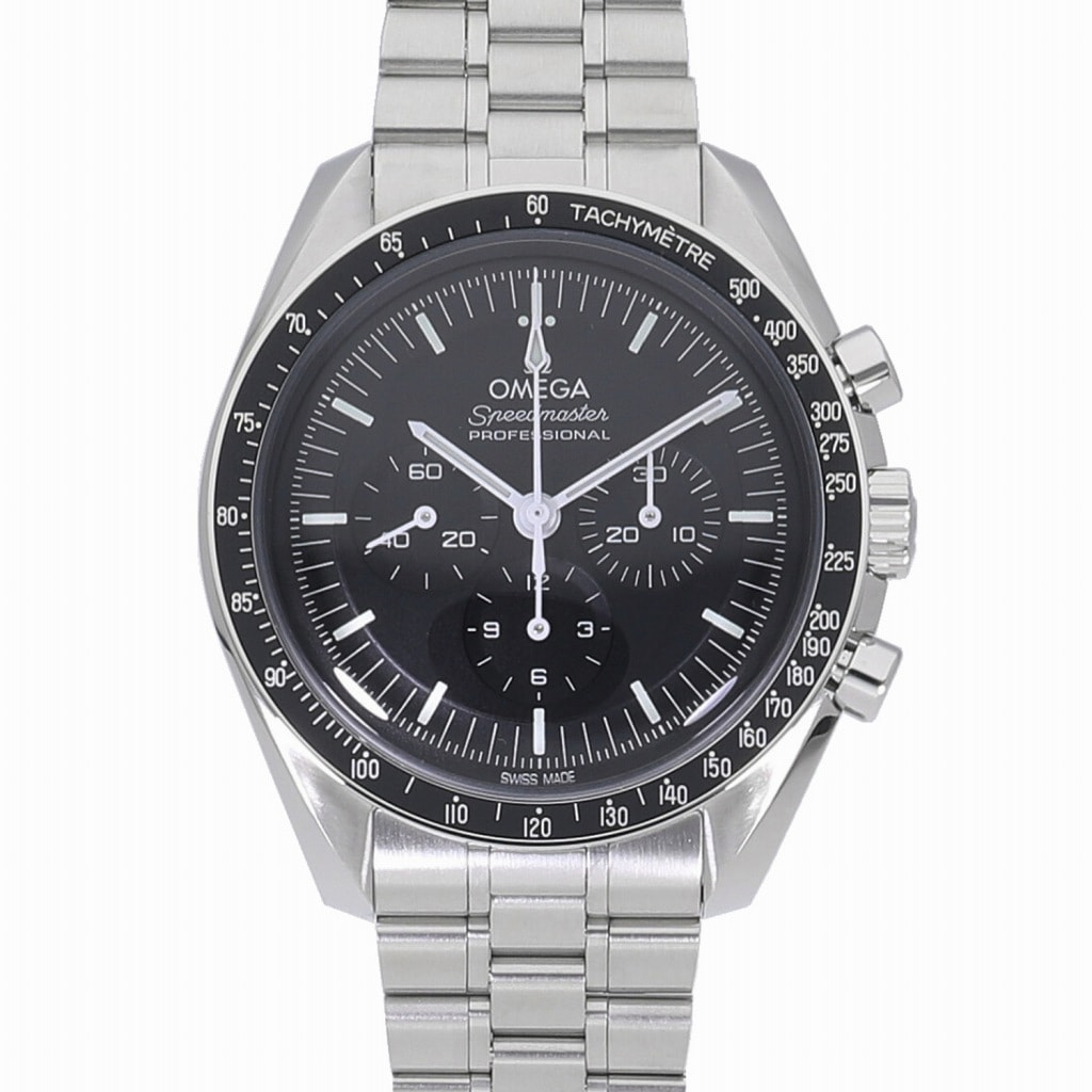 [未使用]オメガ スピードマスター ムーンウォッチ プロフェッショナル コーアクシャル マスター クロノメーター クロノグラフ ブラック 310.30.42.50.01.001 メンズ