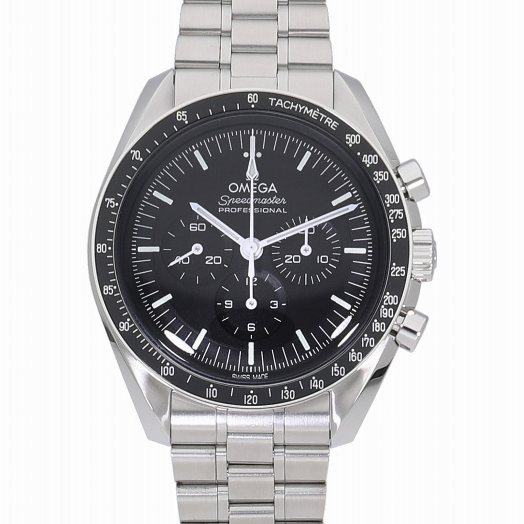 [未使用]オメガ スピードマスター ムーンウォッチ プロフェッショナル コーアクシャル マスター クロノメーター クロノグラフ ブラック 310.30.42.50.01.001 メンズ