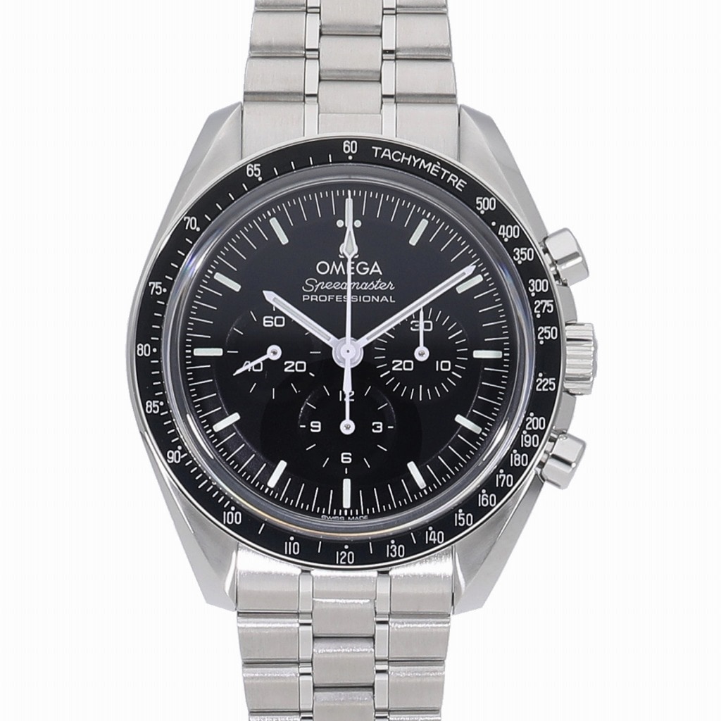 [未使用]オメガ スピードマスター ムーンウォッチ プロフェッショナル コーアクシャル マスター クロノメーター クロノグラフ ブラック 310.30.42.50.01.002 メンズ