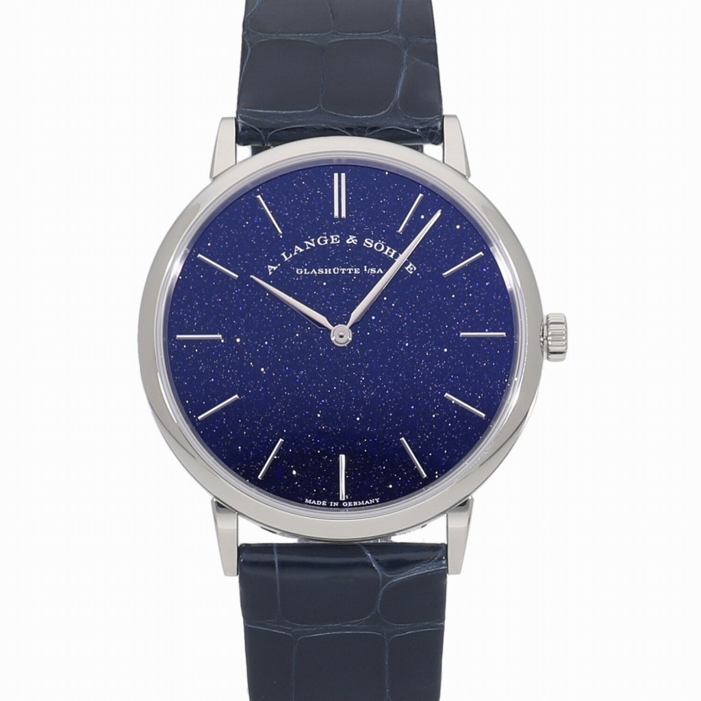 [中古]ランゲ&ゾーネ サクソニア フラッハ ブルー 205.086 / LS2053AX メンズ