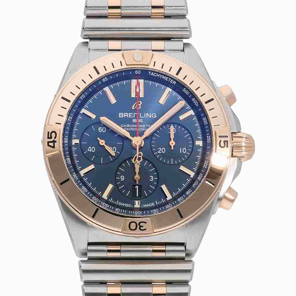 [中古]ブライトリング クロノマット B01 42 ブルー UB0134101C1U1 メンズ