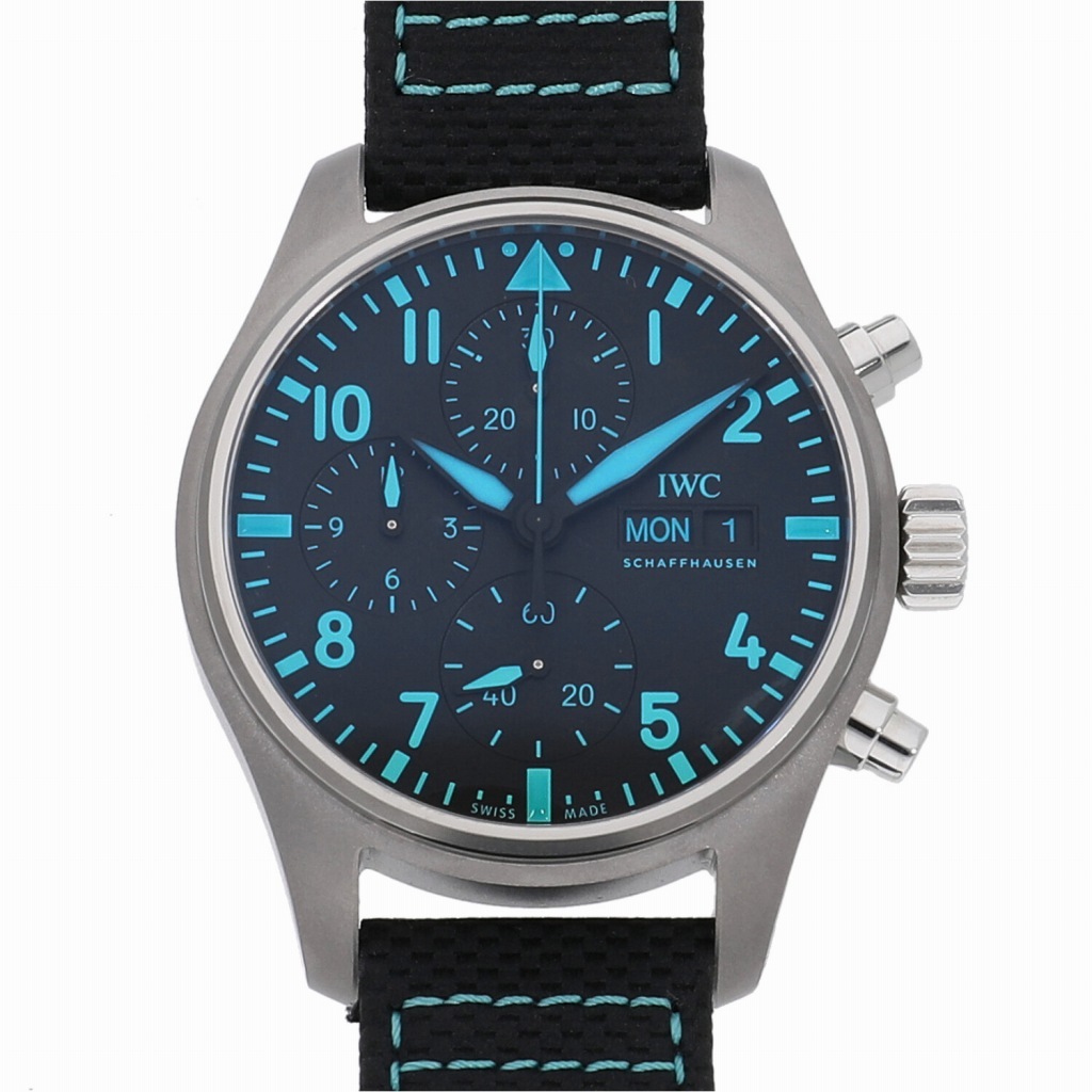 [中古]IWC パイロット ウォッチ クロノグラフ41 メルセデスAMG ペトロナス フォーミュラワンチームエディション ブラック IW388108 メンズ