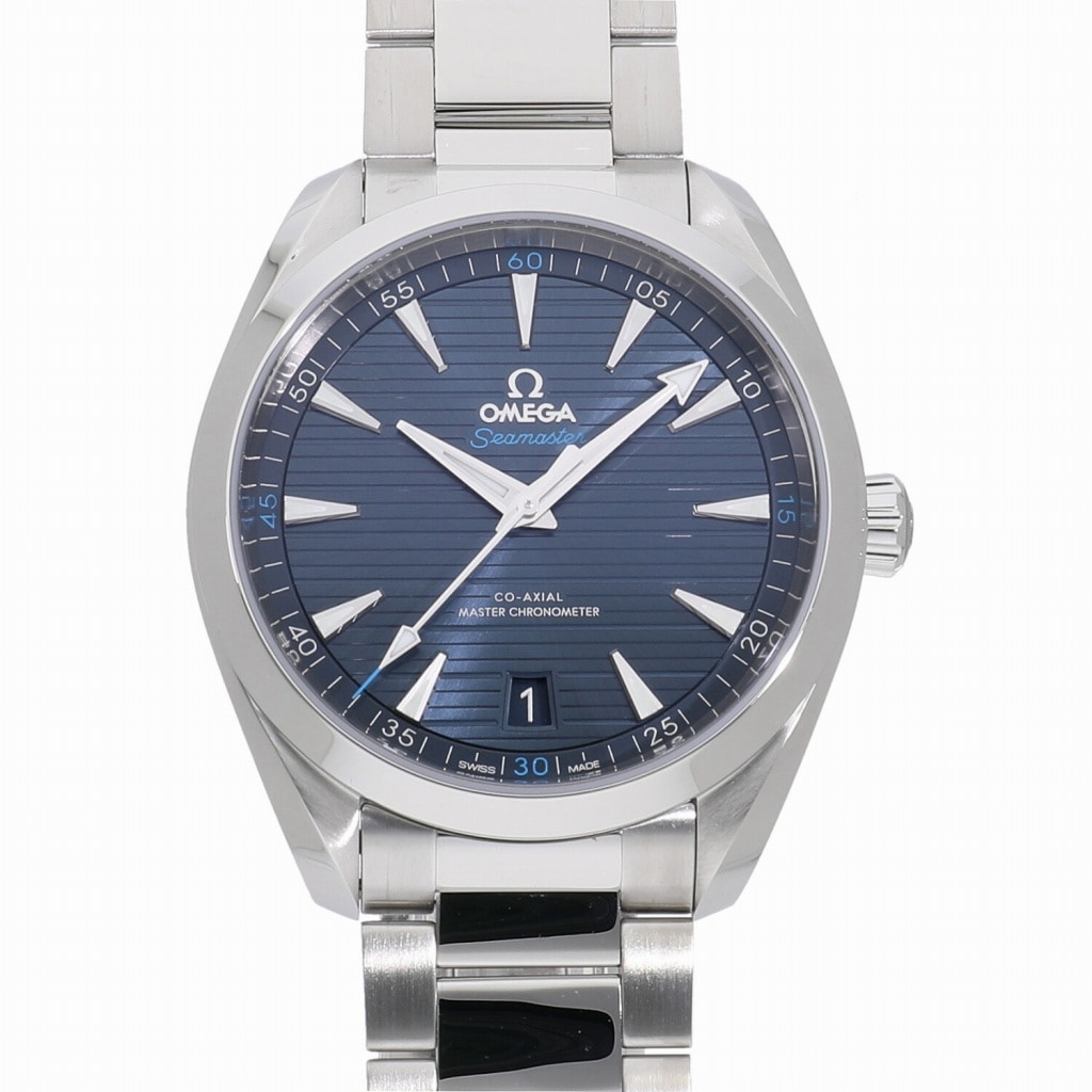 [未使用]オメガ シーマスター アクアテラ150m コーアクシャル マスタークロノメーター41mm ブルー 220.10.41.21.03.001 メンズ