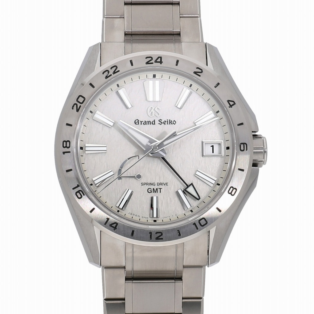 [中古]セイコー グランドセイコー エボリューション9 コレクション スプリングドライブ GMT ホワイト SBGE285 メンズ