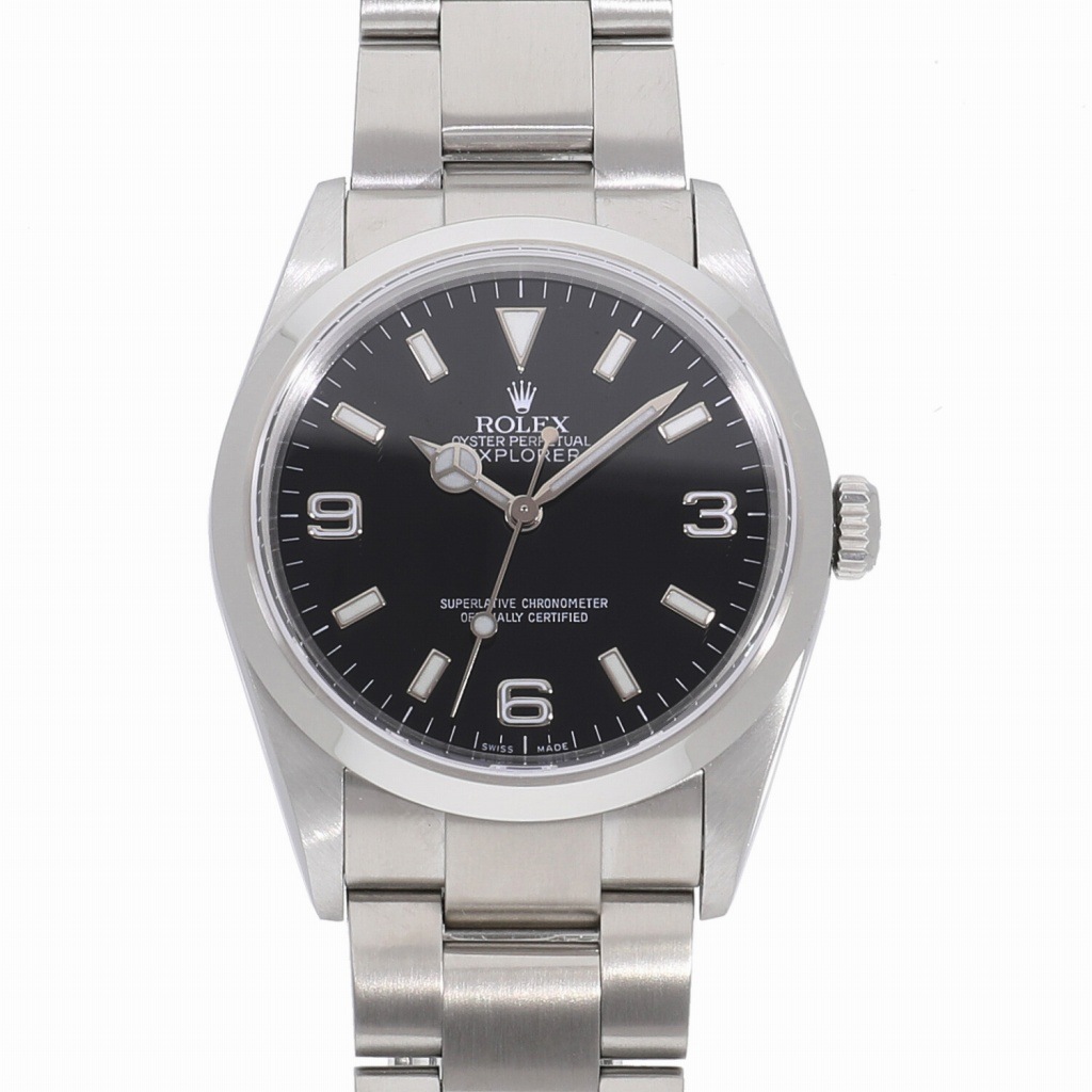 [中古]ロレックス エクスプローラー I ブラック 114270 D番 メンズ