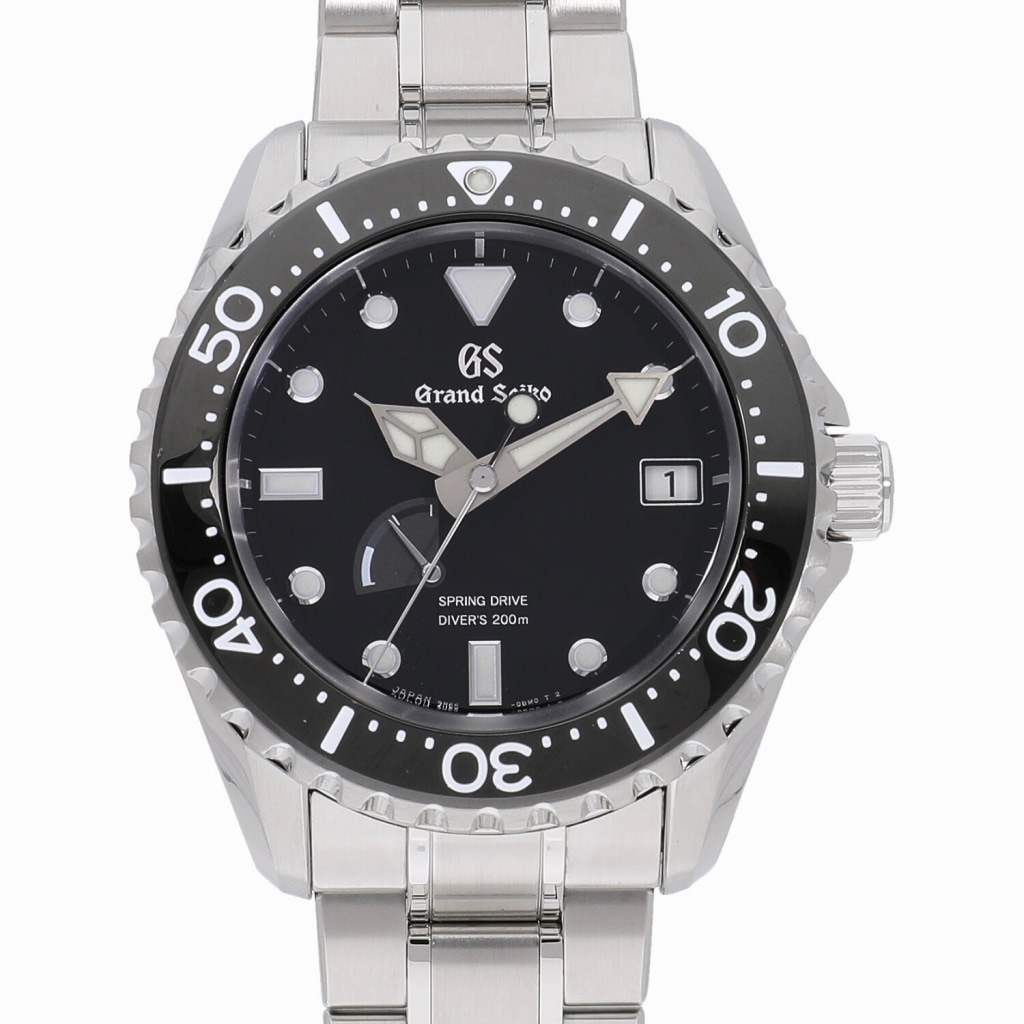 [中古]セイコー グランドセイコー スポーツコレクション スプリングドライブ ダイバーズ ブラック SBGA229 / 9R65-0AM0 メンズ