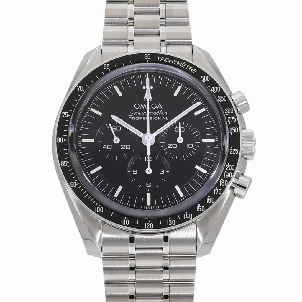 [未使用]オメガ スピードマスター ムーンウォッチ プロフェッショナル コーアクシャル マスター クロノメーター クロノグラフ ブラック 310.30.42.50.01.002 メンズ