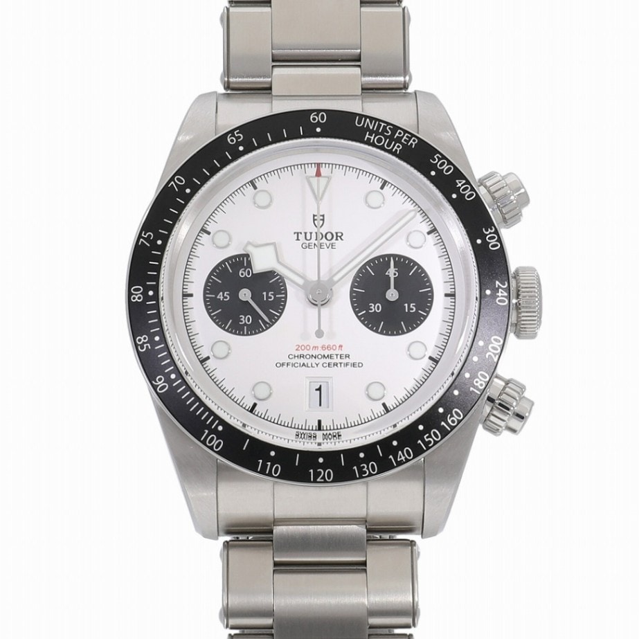 [中古]チューダー ブラックベイ クロノグラフ ホワイト×ブラック M79360N-0002 メンズ