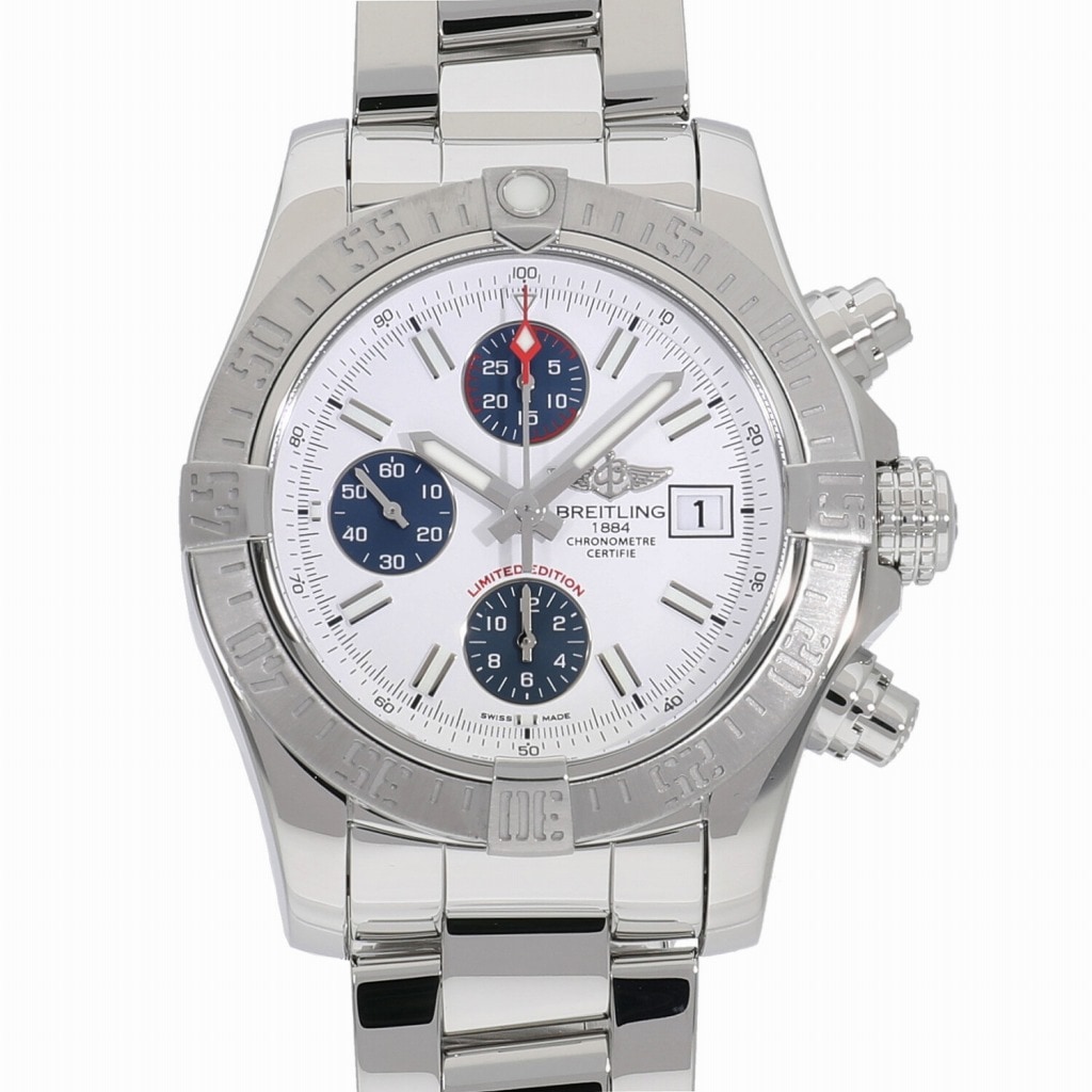 [中古]ブライトリング アベンジャー II 日本限定500本 ホワイト×ブルー A339AJAPSS / A13381 メンズ