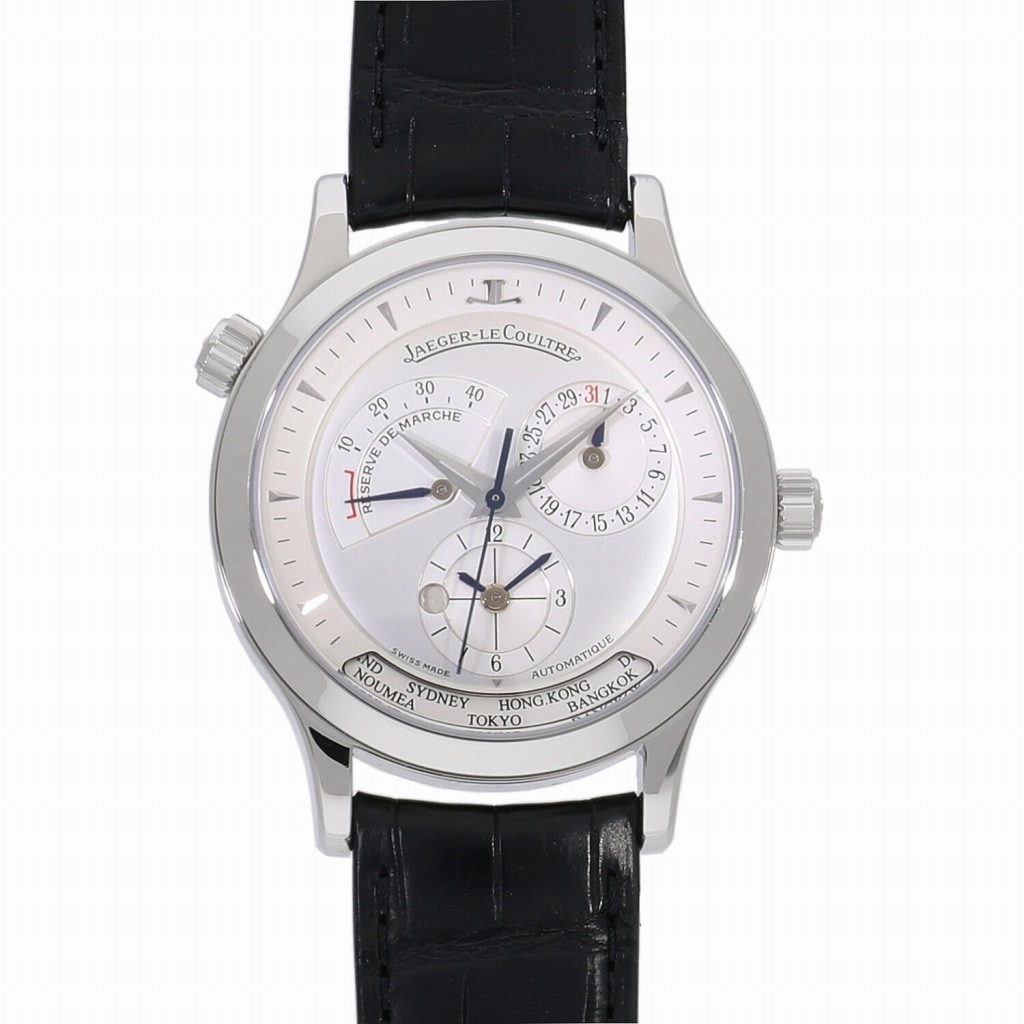 [中古]ジャガールクルト マスター ジオグラフィーク シルバー Q1428420 / 142.840.922B メンズ