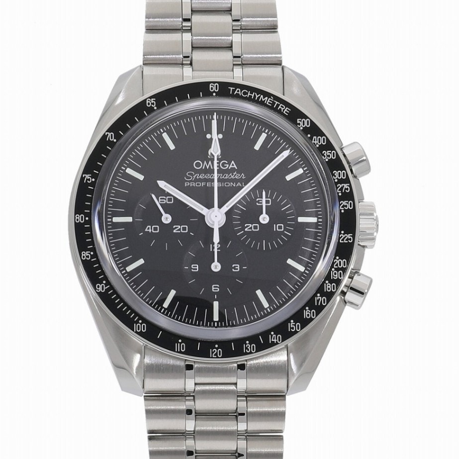 [未使用]オメガ スピードマスター ムーンウォッチ プロフェッショナル コーアクシャル マスター クロノメーター クロノグラフ ブラック 310.30.42.50.01.002 メンズ