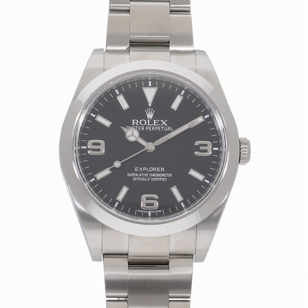 [中古]ロレックス エクスプローラー I ブラック 214270 メンズ