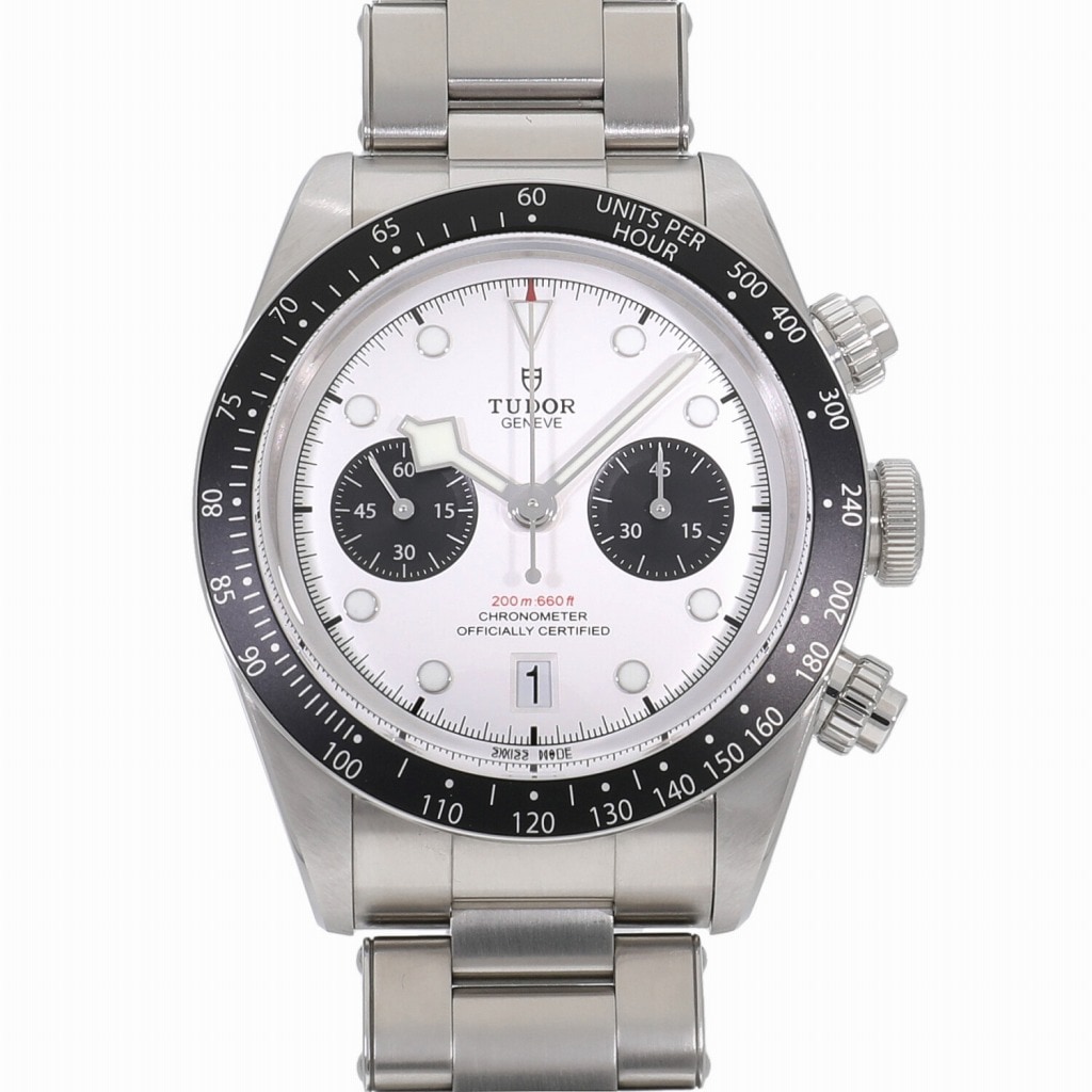 [中古]チューダー ブラックベイ クロノグラフ ホワイト×ブラック M79360N-0002 メンズ