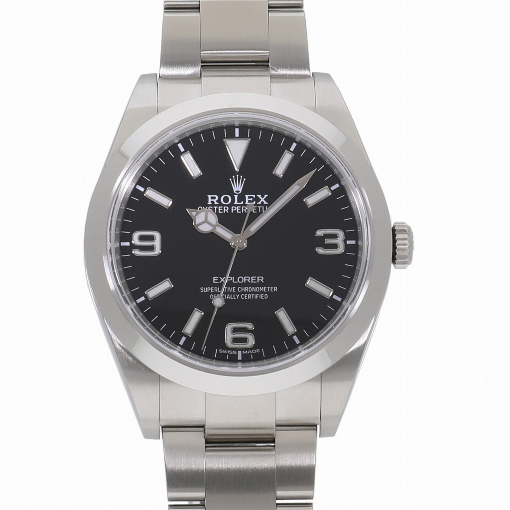 [中古]ロレックス エクスプローラー I ブラック 214270 ランダム メンズ
