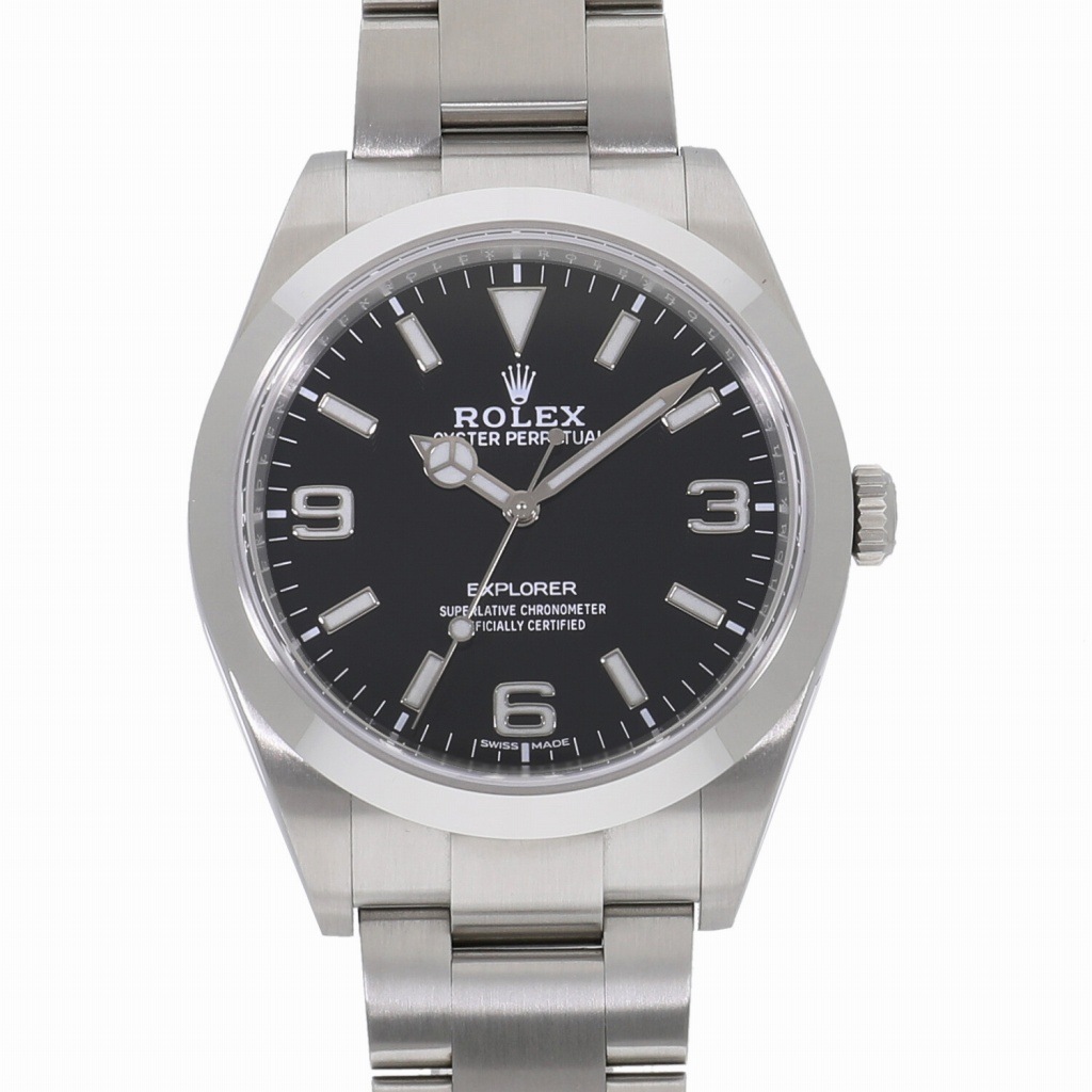 [中古]ロレックス エクスプローラー I ブラック 214270 ランダム メンズ