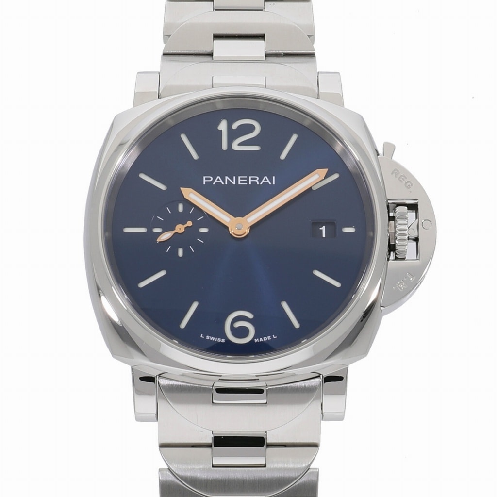 [中古]パネライ ルミノール ドゥエ 42MM ブルー PAM01124 X番 メンズ
