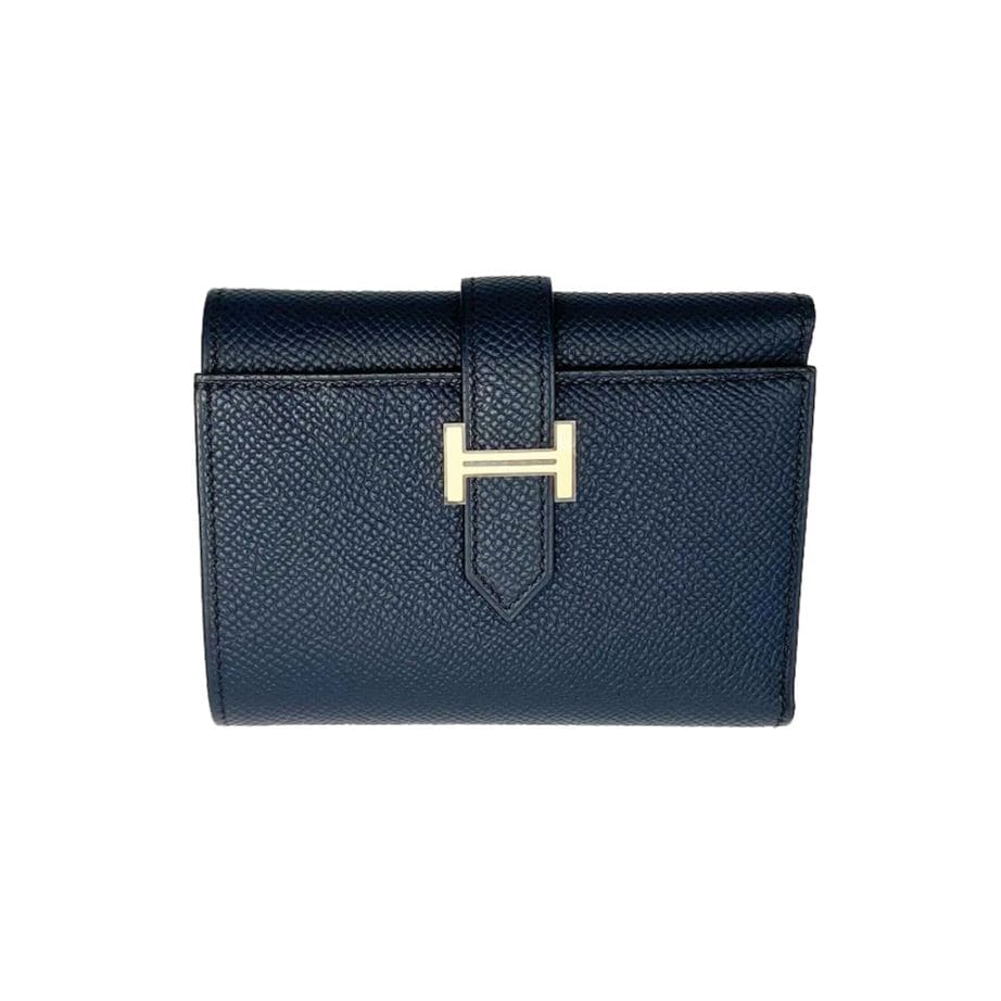 [新品]エルメス ベアン コンビネ ヴォーエプソン ブルーインディゴ ゴールド金具