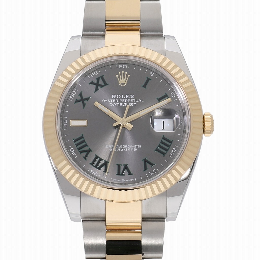 [未使用]ロレックス デイトジャスト 41 スレートローマ 126333 ランダム メンズ