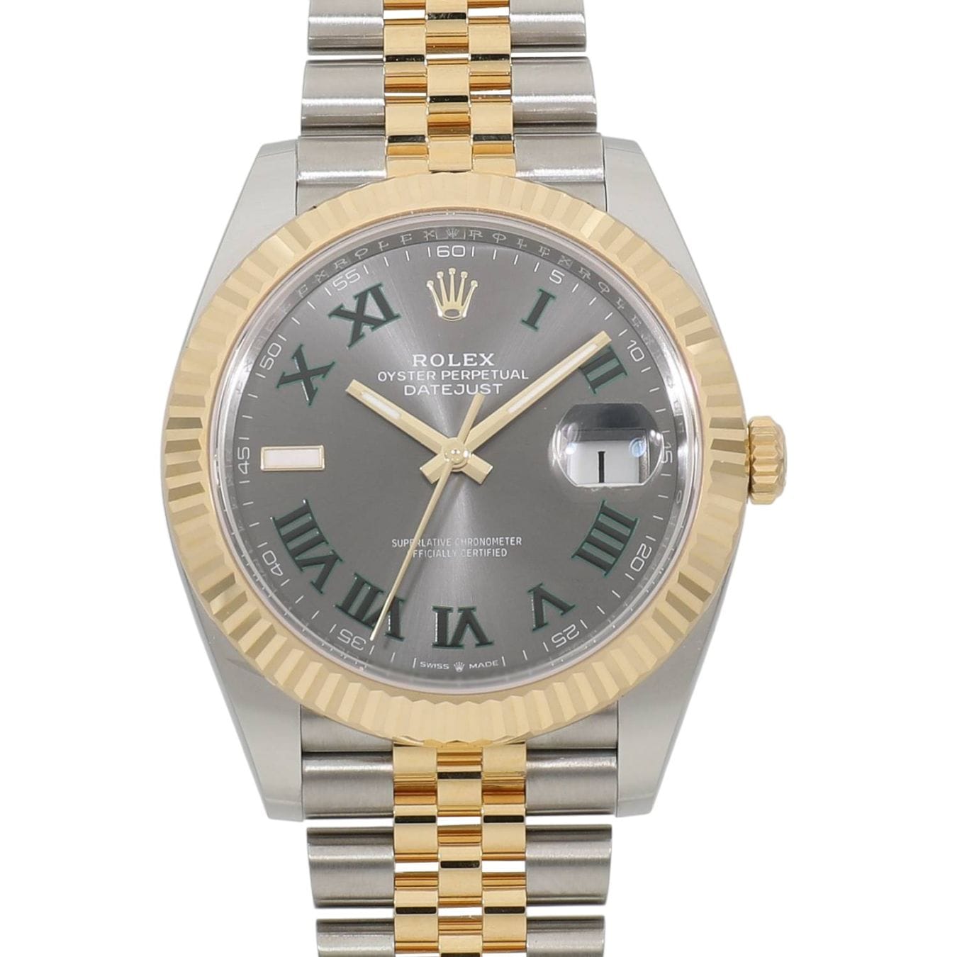 [新品]ロレックス デイトジャスト 41 126333 スレートローマ メンズ