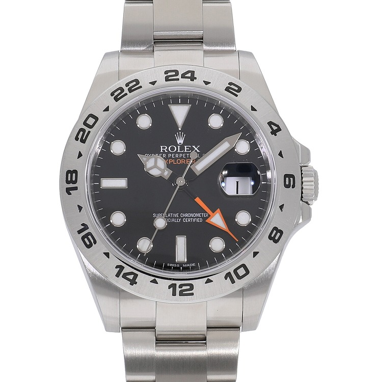 [中古]ロレックス エクスプローラーⅡ ブラック 216570 メンズ