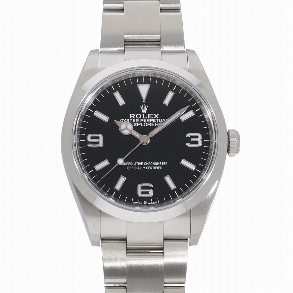 [中古]ロレックス エクスプローラー I ブラック 124270 ランダム メンズ