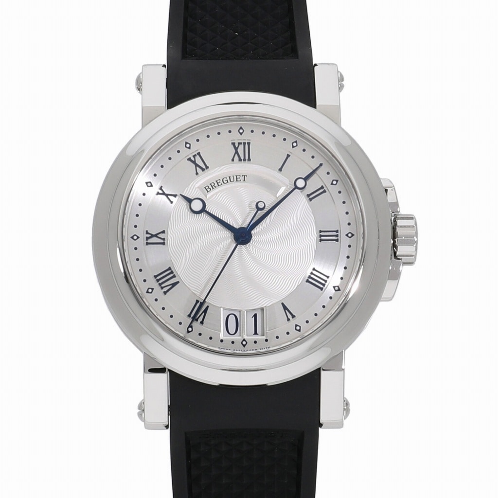 [中古]ブレゲ マリーンII ラージデイト シルバー 5817ST/12/5V8 メンズ