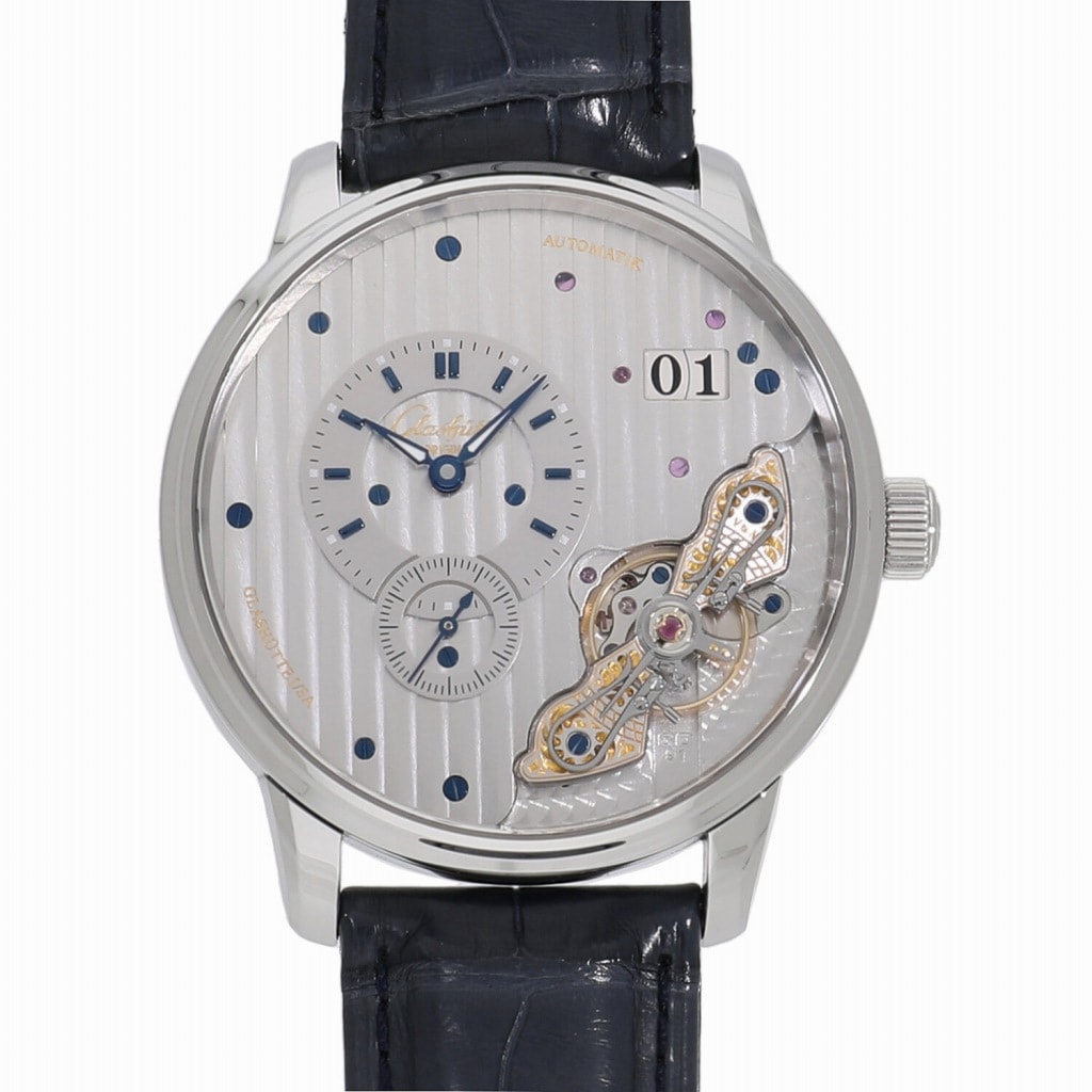 [未使用]グラスヒュッテオリジナル パノマティック インバース シルバー 1-91-02-02-02-50 メンズ