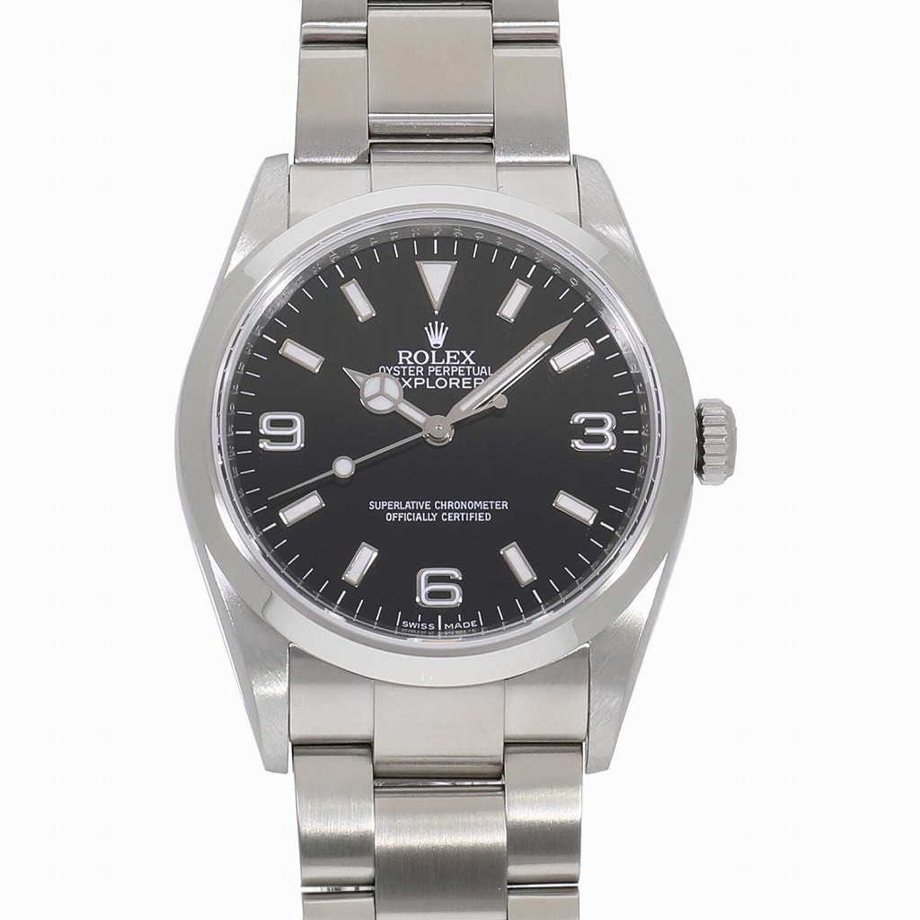 [中古]ロレックス エクスプローラー I ブラック 114270 V番 メンズ
