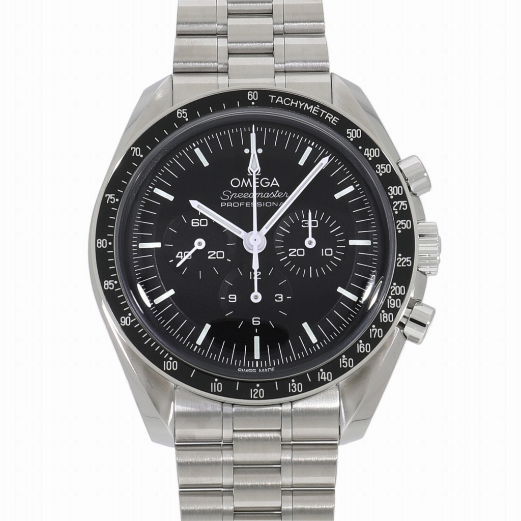 [未使用]オメガ スピードマスター ムーンウォッチ プロフェッショナル コーアクシャル マスター クロノメーター クロノグラフ ブラック 310.30.42.50.01.001 メンズ