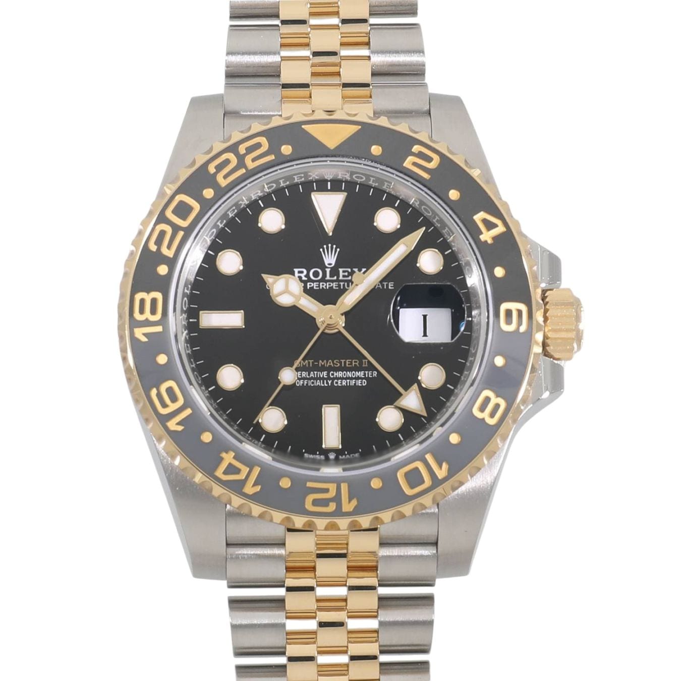 [新品]ロレックス GMTマスター II 126713GRNR ブラック メンズ