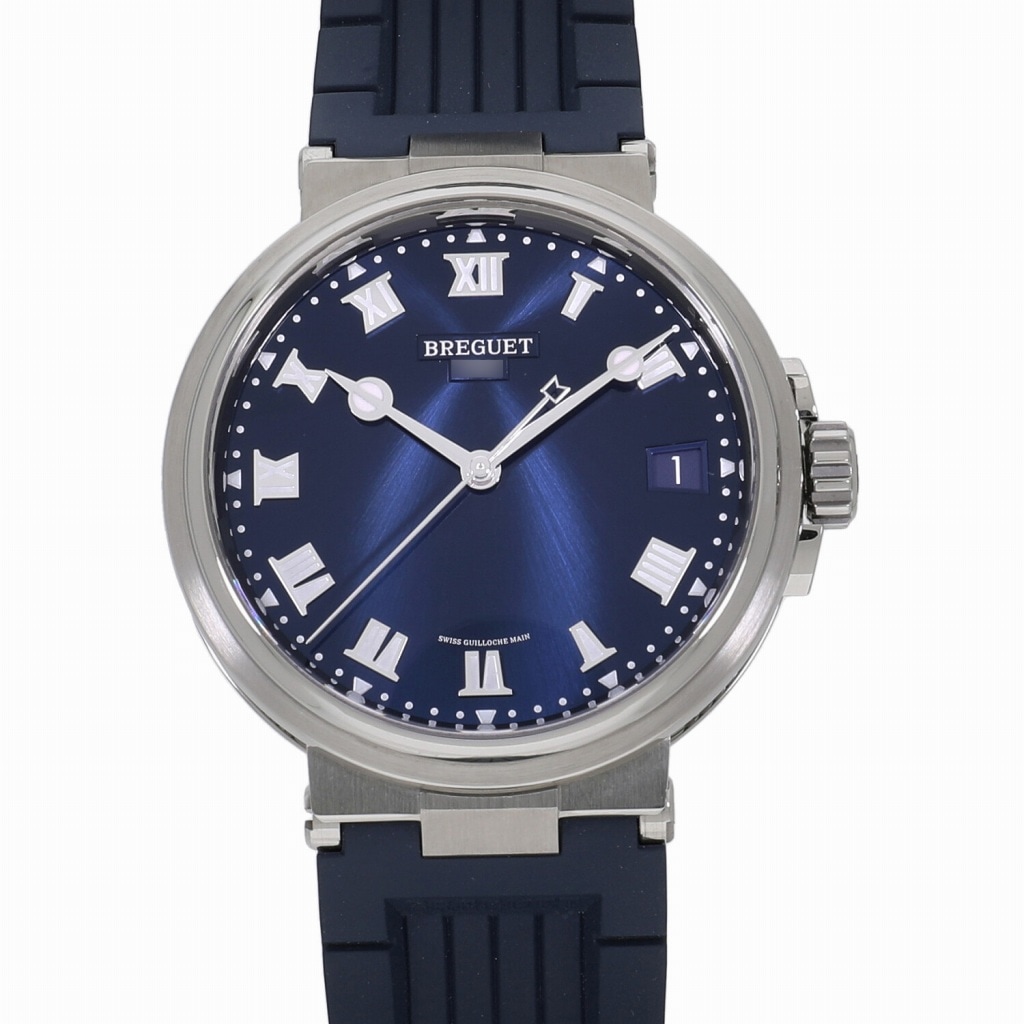 [中古]ブレゲ マリーン 5517 ブルー 5517TI/Y1/9ZU メンズ
