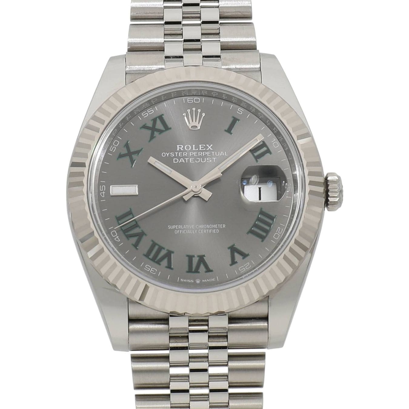 [新品]ロレックス デイトジャスト 41 126334 スレートローマ メンズ