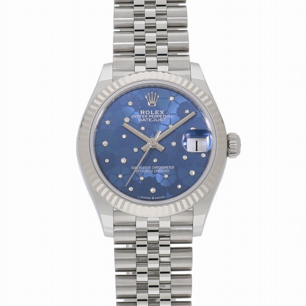[未使用]ロレックス デイトジャスト 31 アズーロブルー フローラルモチーフ 278274 ランダム ユニセックス