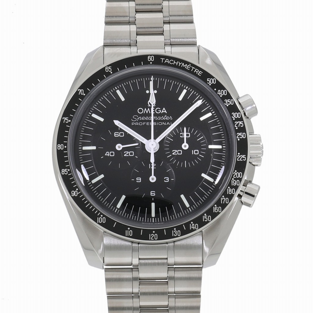 [未使用]オメガ スピードマスター ムーンウォッチ プロフェッショナル コーアクシャル マスター クロノメーター クロノグラフ ブラック 310.30.42.50.01.001 メンズ