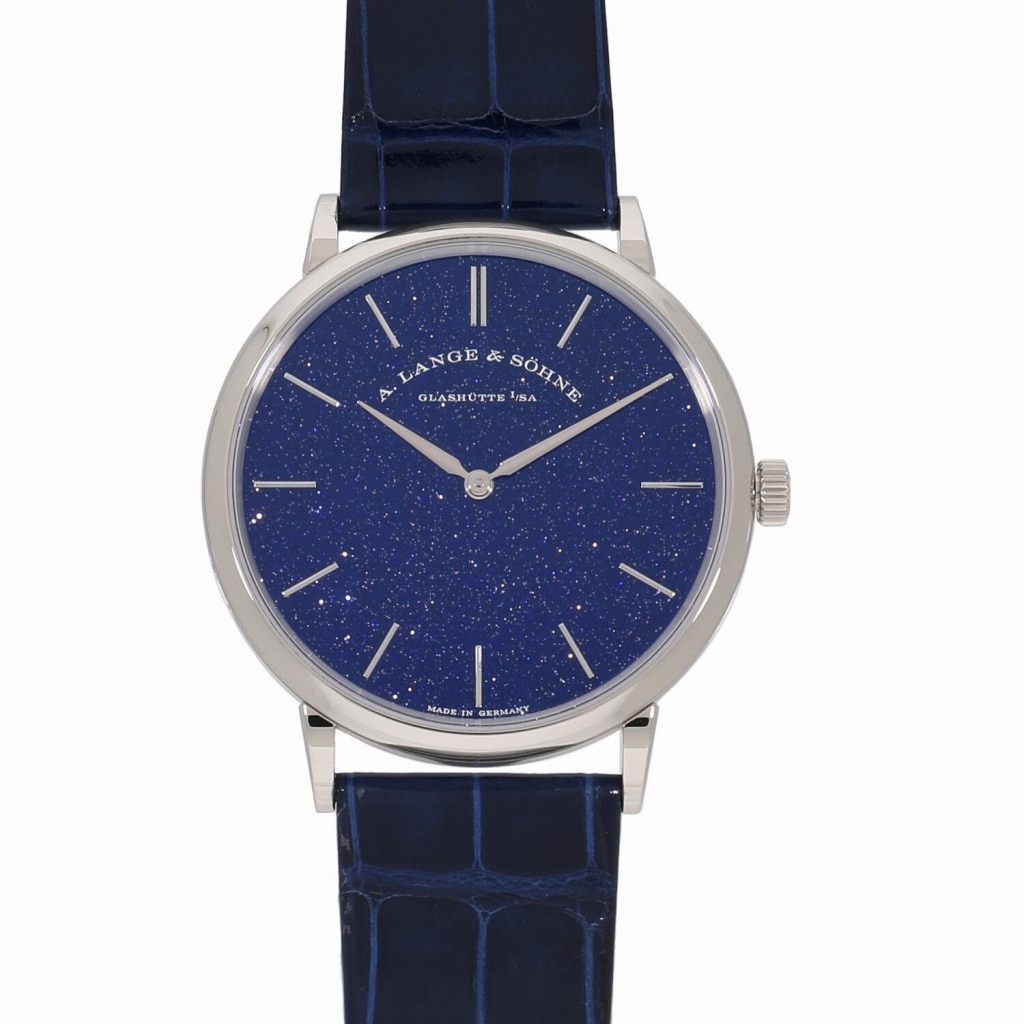 [中古]ランゲ&ゾーネ サクソニア フラッハ ブルー 205.086 / LS2053AX メンズ
