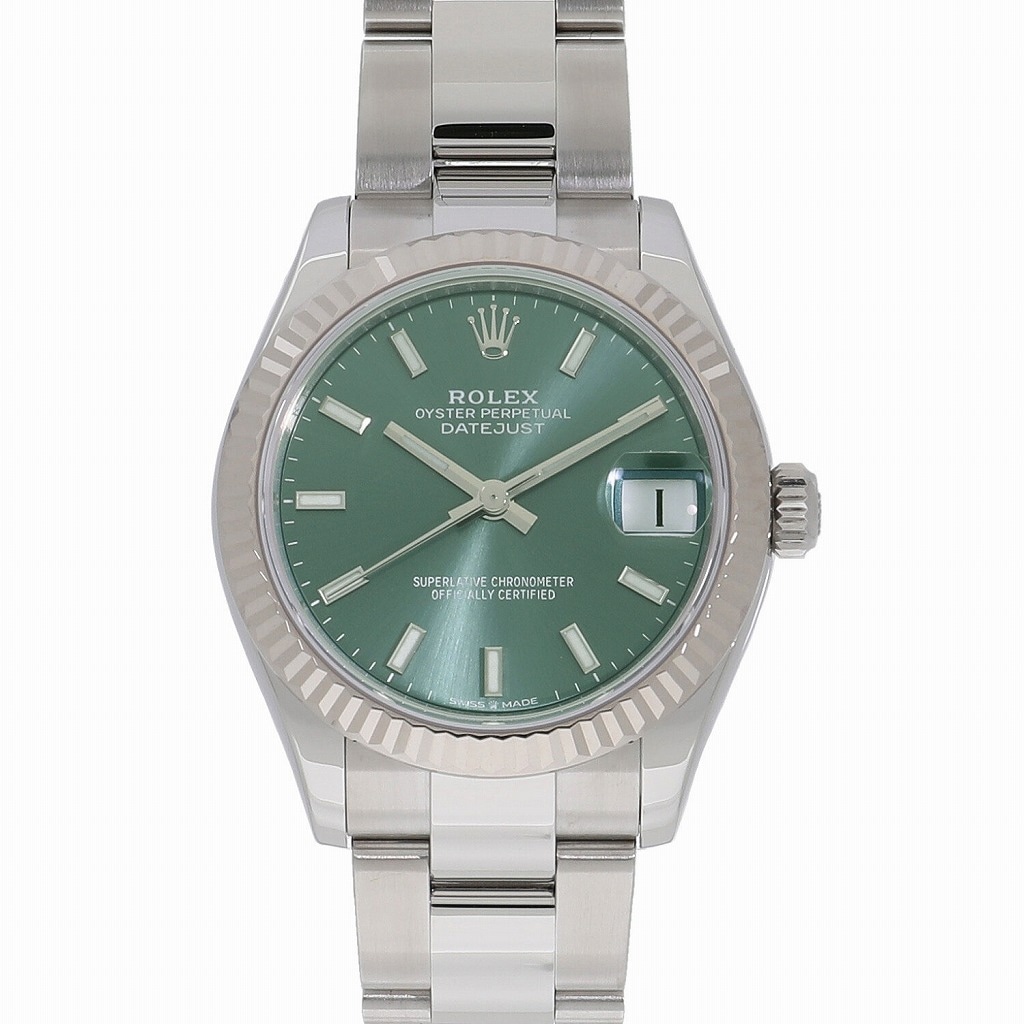 [中古]ロレックス デイトジャスト 31 ミントグリーン 278274 ランダム レディース