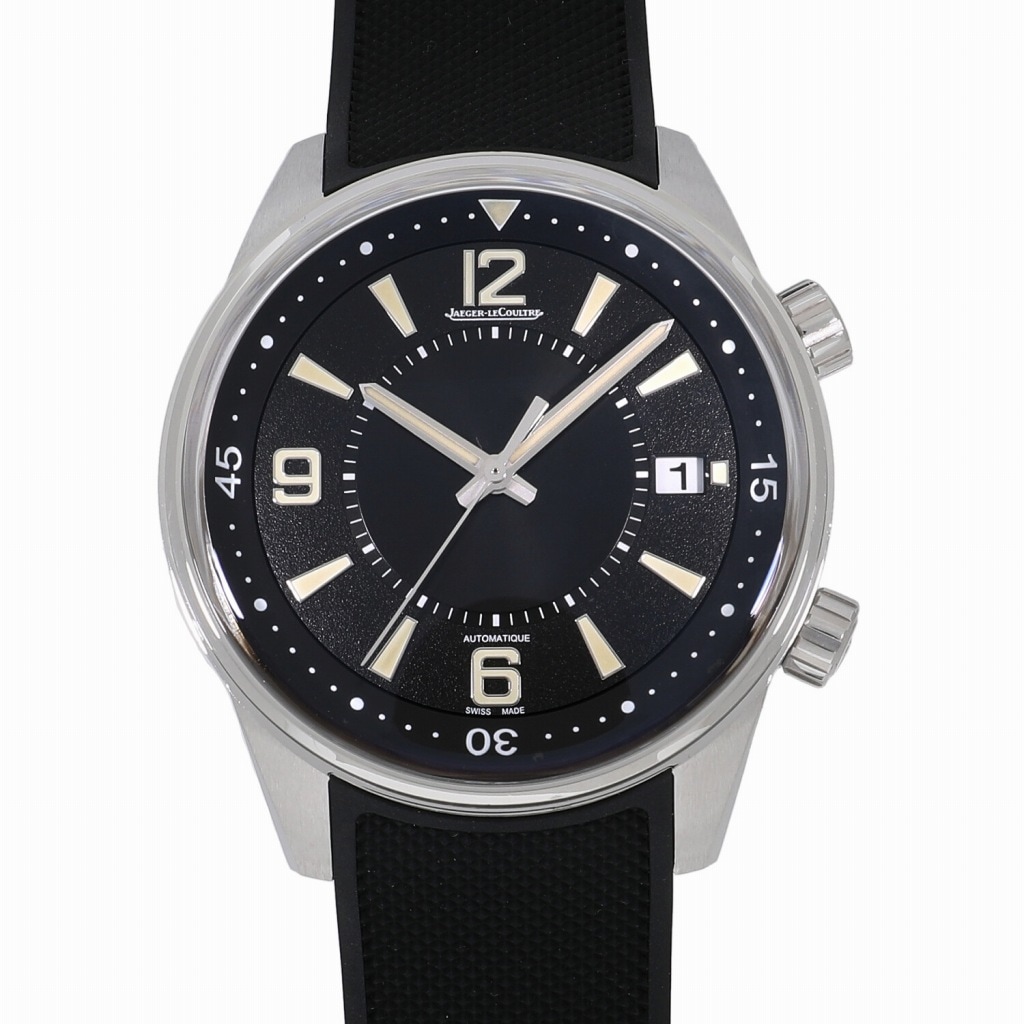 [中古]ジャガールクルト ポラリス デイト ブラック Q9068670 / 842.8.37 メンズ