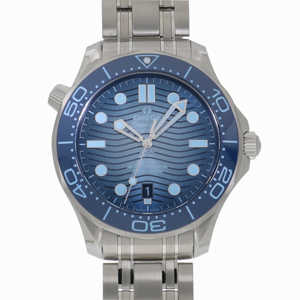 [未使用]オメガ シーマスターダイバー300m マスターコーアクシャル クロノメーター 42mm サマーブルー ブルー 210.30.42.20.03.003 メンズ
