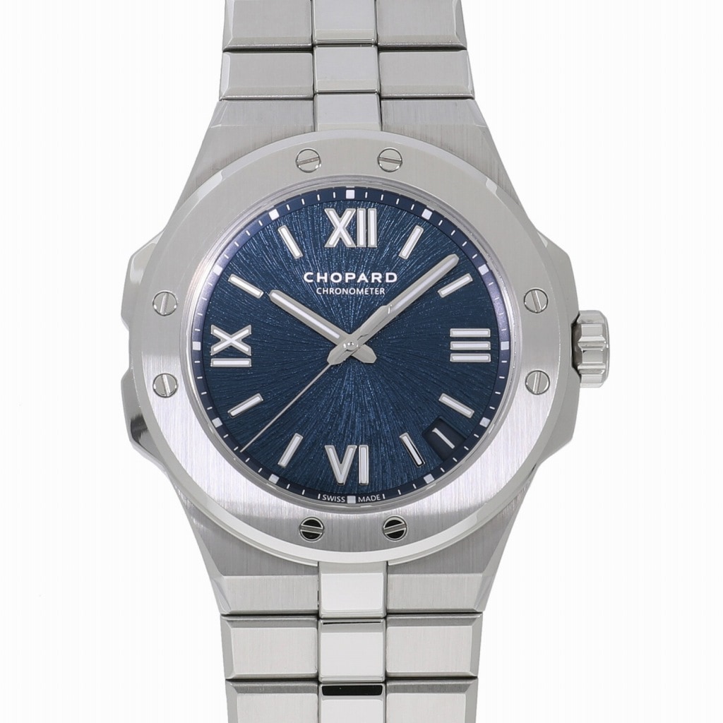 [中古]ショパール アルパイン イーグル ラージ 41MM ブルー 298600-3001 メンズ