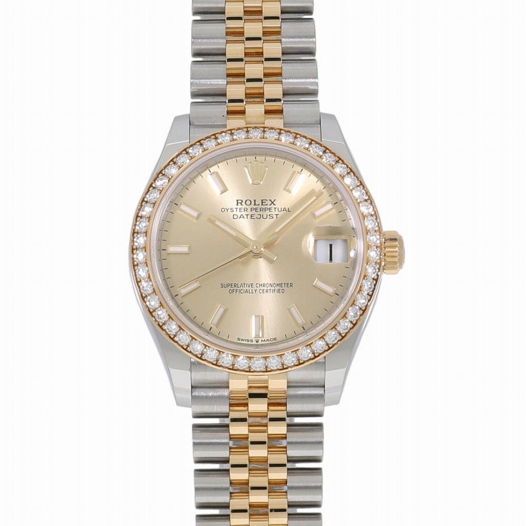 [未使用]ロレックス デイトジャスト 31 278383RBR ランダム シャンパン ユニセックス