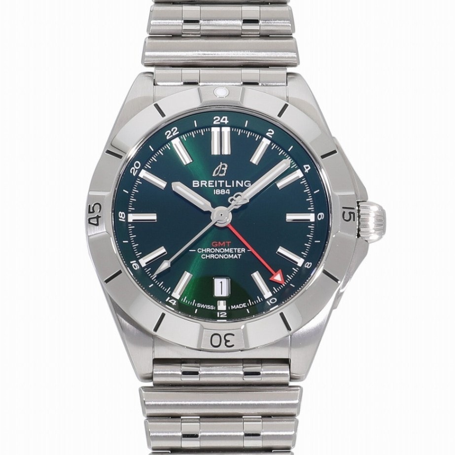 [中古]ブライトリング クロノマット オートマチック GMT 40 グリーン A32398101L1A1 / A32398 メンズ