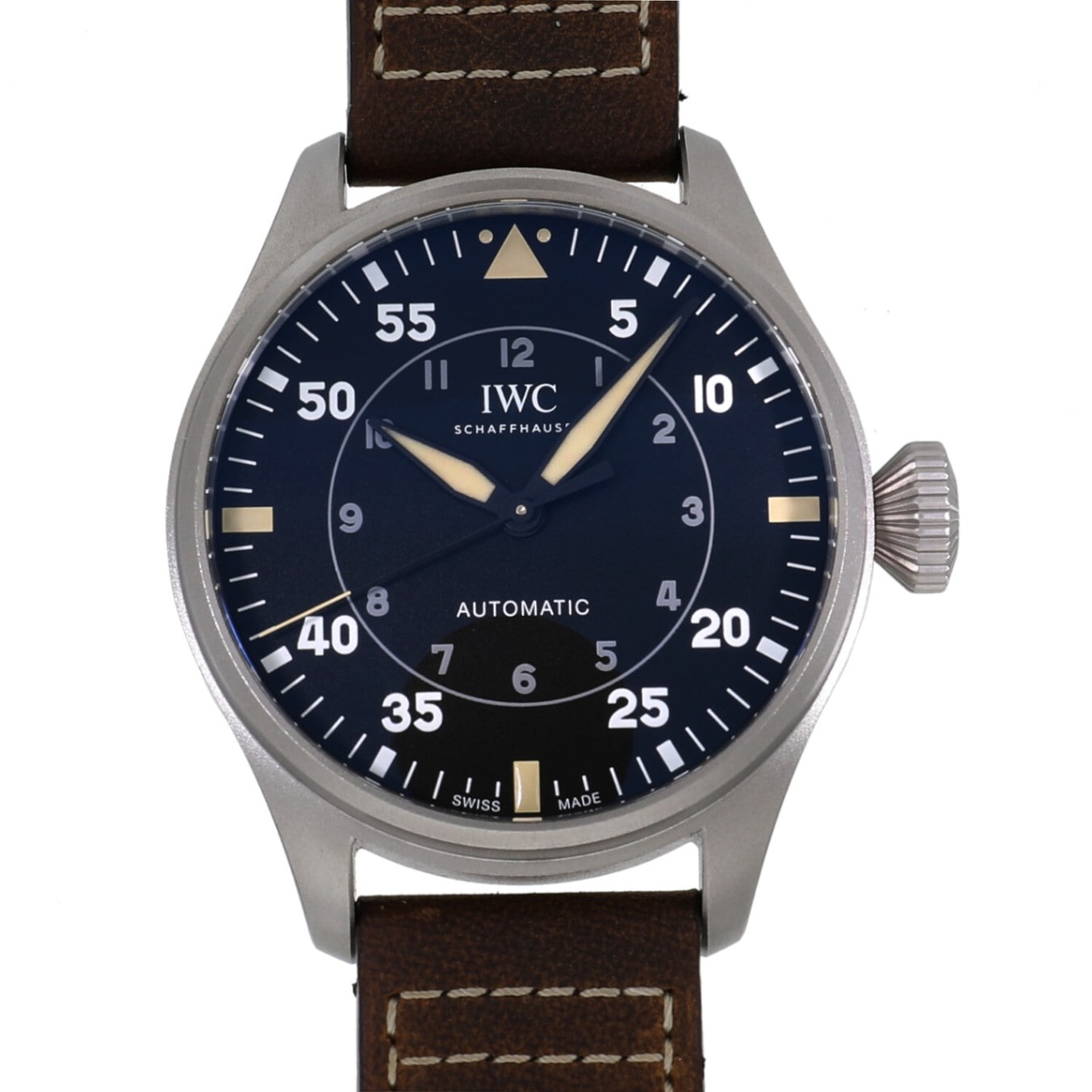 [中古]IWC ビッグ パイロットウォッチ43 スピットファイア IW329701 ブラック メンズ