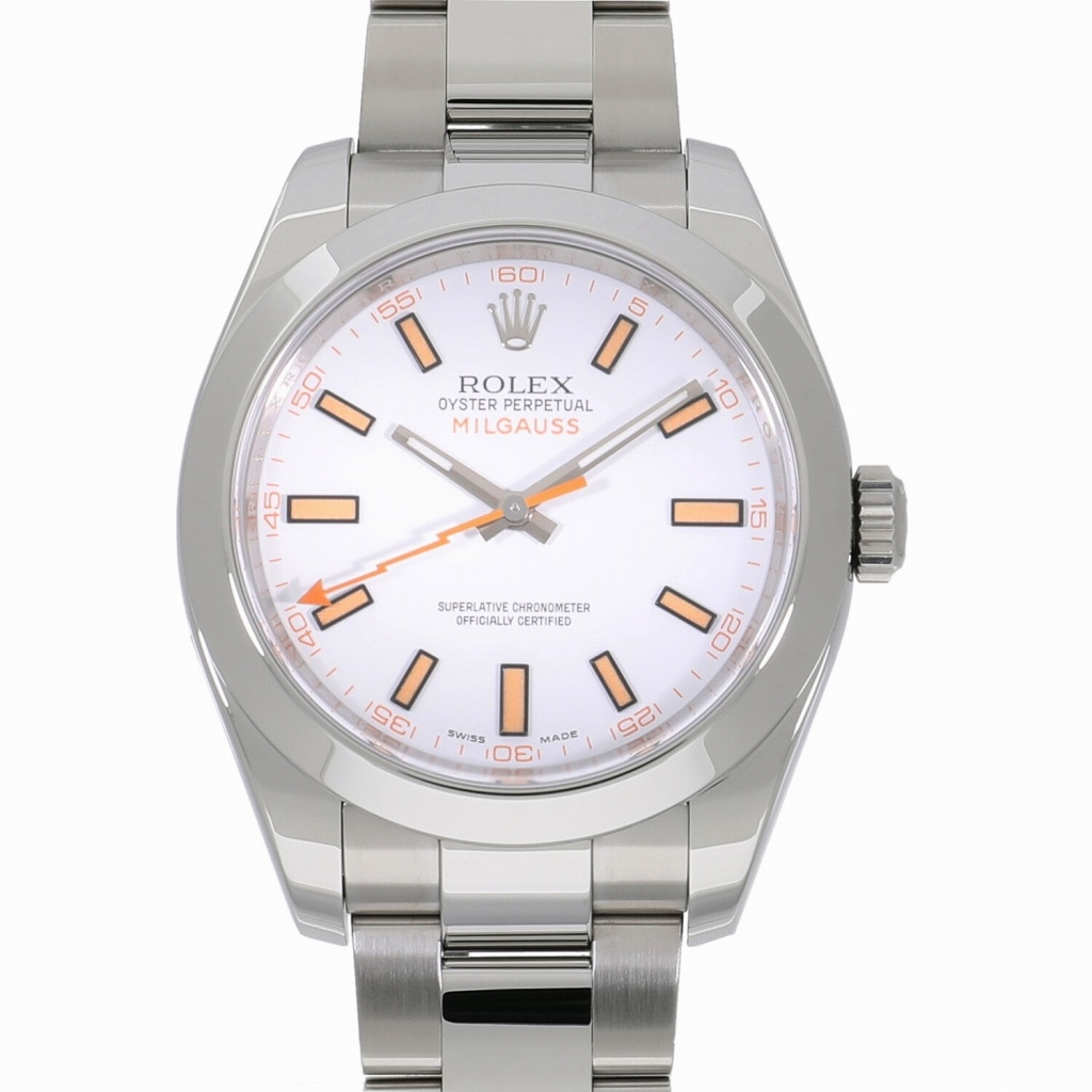 [中古]ロレックス ミルガウス 116400 ランダム ホワイト メンズ