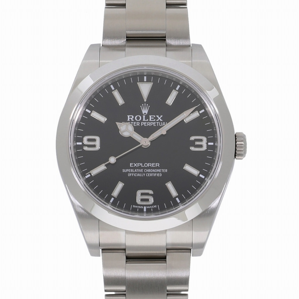 [中古]ロレックス エクスプローラー I 214270 ランダム ブラック メンズ