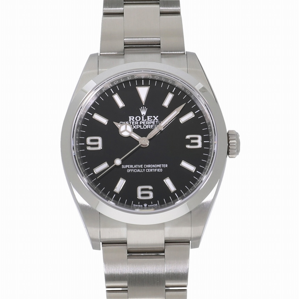 [未使用]ロレックス エクスプローラー 36 124270 ランダム ブラック メンズ