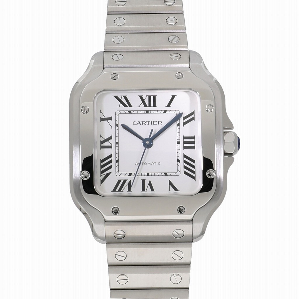 [中古]カルティエ サントス ドゥ カルティエ MM WSSA0029 シルバー ユニセックス